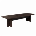 Mesa de Reunião Diretoria ABAULADA – 2,80×1,20m MARSALA/PRETO – 21016 CADEIRAS RENOVA 6