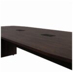 Mesa de Reunião Diretoria ABAULADA – 3,20×1,20m MARSALA/PRETO – 21017 CADEIRAS RENOVA 7