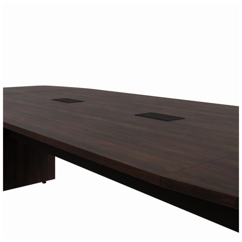 Mesa de Reunião Diretoria ABAULADA – 3,20×1,20m MARSALA/PRETO – 21017 CADEIRAS RENOVA 3