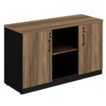 Armário Baixo Credenza – 1,20×0,74X0,45m NOGAL SEVILHA/PRETO – 21412 CADEIRAS RENOVA 7