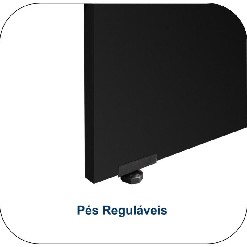 Mesa Escritório PÉ PAINEL – 1,35×0,60m – C/ Gavetas – MARSALA/PRETO – 25421 CADEIRAS RENOVA 4