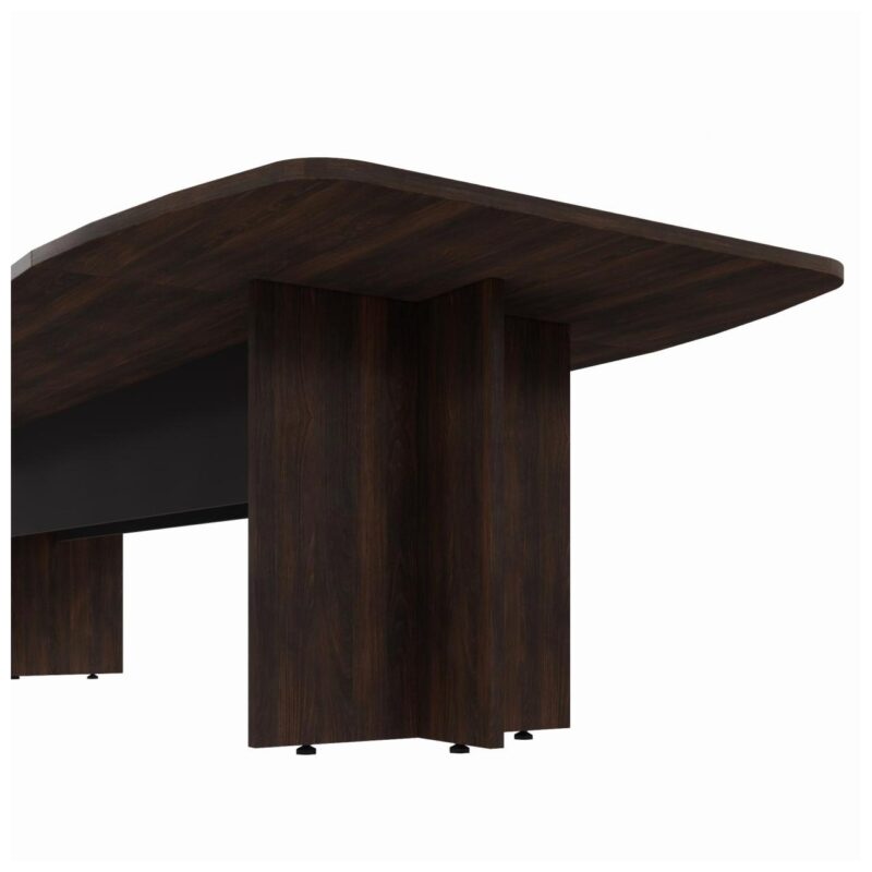 Mesa de Reunião Diretoria ABAULADA – 2,80×1,20m MARSALA/PRETO – 21016 CADEIRAS RENOVA 4