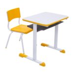 Kit Escolar Individual AMARELO – (Mesa e Cadeira) – JUVENIL – MDF – COR AMARELO – 40094 CADEIRAS RENOVA 6