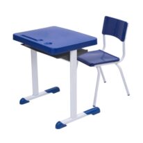 Kit Escolar Individual AZUL – (Mesa e Cadeira) – JUVENIL 06 a 09 Anos 40999 CADEIRAS RENOVA