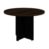 Mesa de Reunião Redonda -1,10×1,10×0,73m – MARSALA / PRETO – 51011 CADEIRAS RENOVA