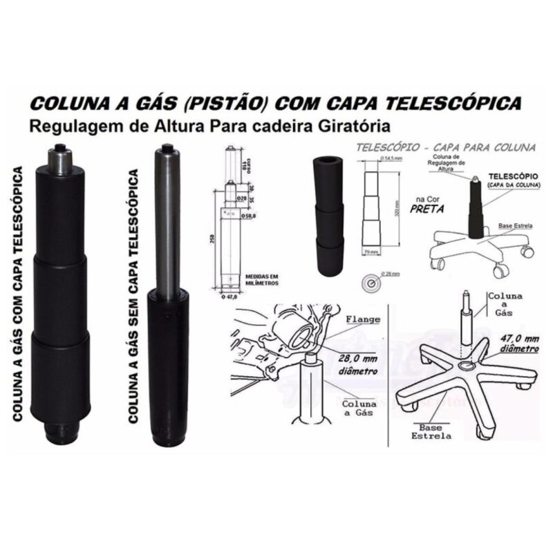 Cadeira Executiva COSTURADA Giratória com Braço CORSA Cor Preta – 31004 CADEIRAS RENOVA 6