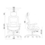 Poltrona Presidente TELA – MK-4002 – New Ergon – Cor Preta – 30014 CADEIRAS RENOVA 10