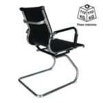 Cadeira Interlocutor Esteirinha CHARLES EAMES OR-3301 – Cor Preta 30401 CADEIRAS RENOVA 9