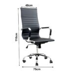 Cadeira Presidente Charles Eames Esteirinha – COR PRETA – 32997 CADEIRAS RENOVA 7