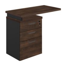 Mesa AUXILIAR c/ 03 Gavetas Pedestal MARSALA/PRETO – 51017 CADEIRAS RENOVA