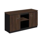 Armário Baixo Credenza – 1,35×0,72X0,45m MARSALA / PRETO – 51010 CADEIRAS RENOVA 6