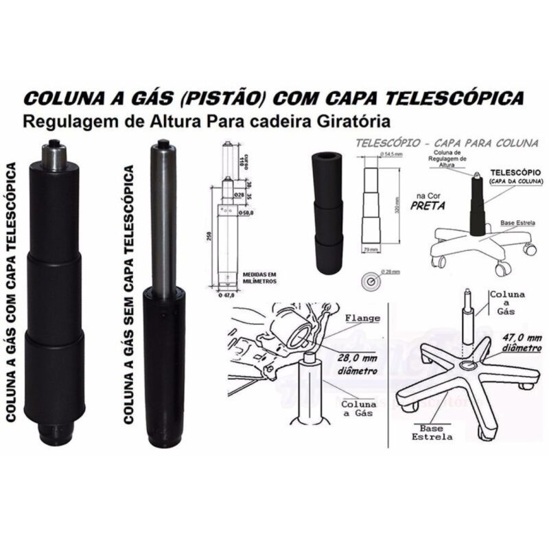 Cadeira de Escritório Presidente PLUS com Braços Reguláveis – CORINO PRETO 32975 CADEIRAS RENOVA 7