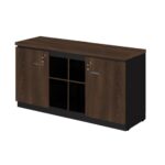 Armário Baixo GOLD Credenza – 1,60×0,72×0,45m MARSALA/PRETO – 23501 CADEIRAS RENOVA 8