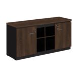 Armário Baixo GOLD Credenza – 1,60×0,72×0,45m MARSALA/PRETO – 23501 CADEIRAS RENOVA 6