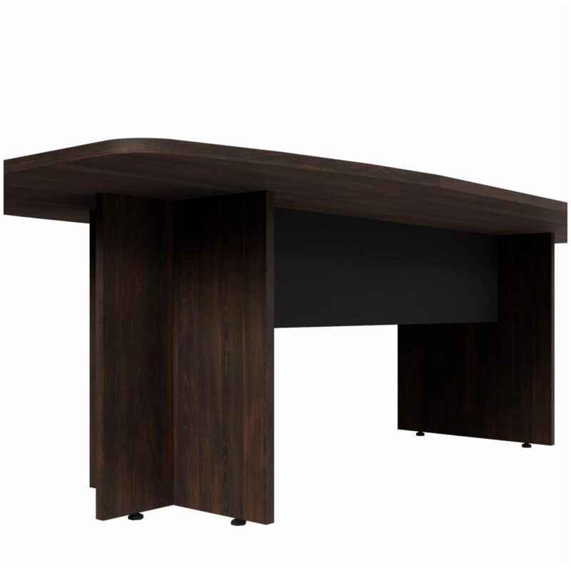 Mesa de Reunião Diretoria ABAULADA – 2,80×1,20m MARSALA/PRETO – 21016 CADEIRAS RENOVA 5