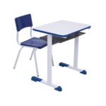 Kit Escolar Individual AZUL – (Mesa e Cadeira) – INFANTIL – MADEIRA – COR AZUL – 40085 CADEIRAS RENOVA 6