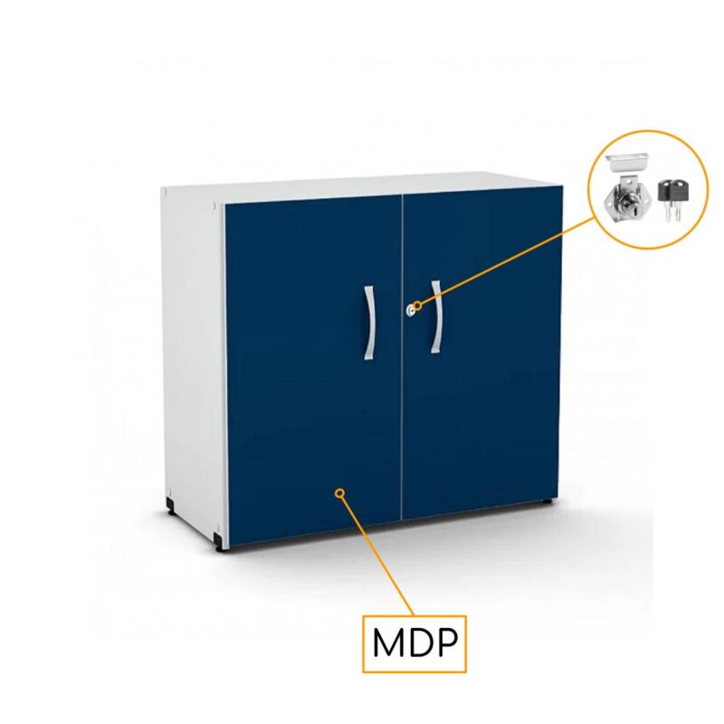 Armário Baixo com 02 Portas – 0,80×0,42×0,75m – PMD – AZU/CZ – 44103 CADEIRAS RENOVA 4