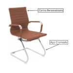 Cadeira Presidente Charles Eames Esteirinha FIXA – CARAMELO – 32884 CADEIRAS RENOVA 7