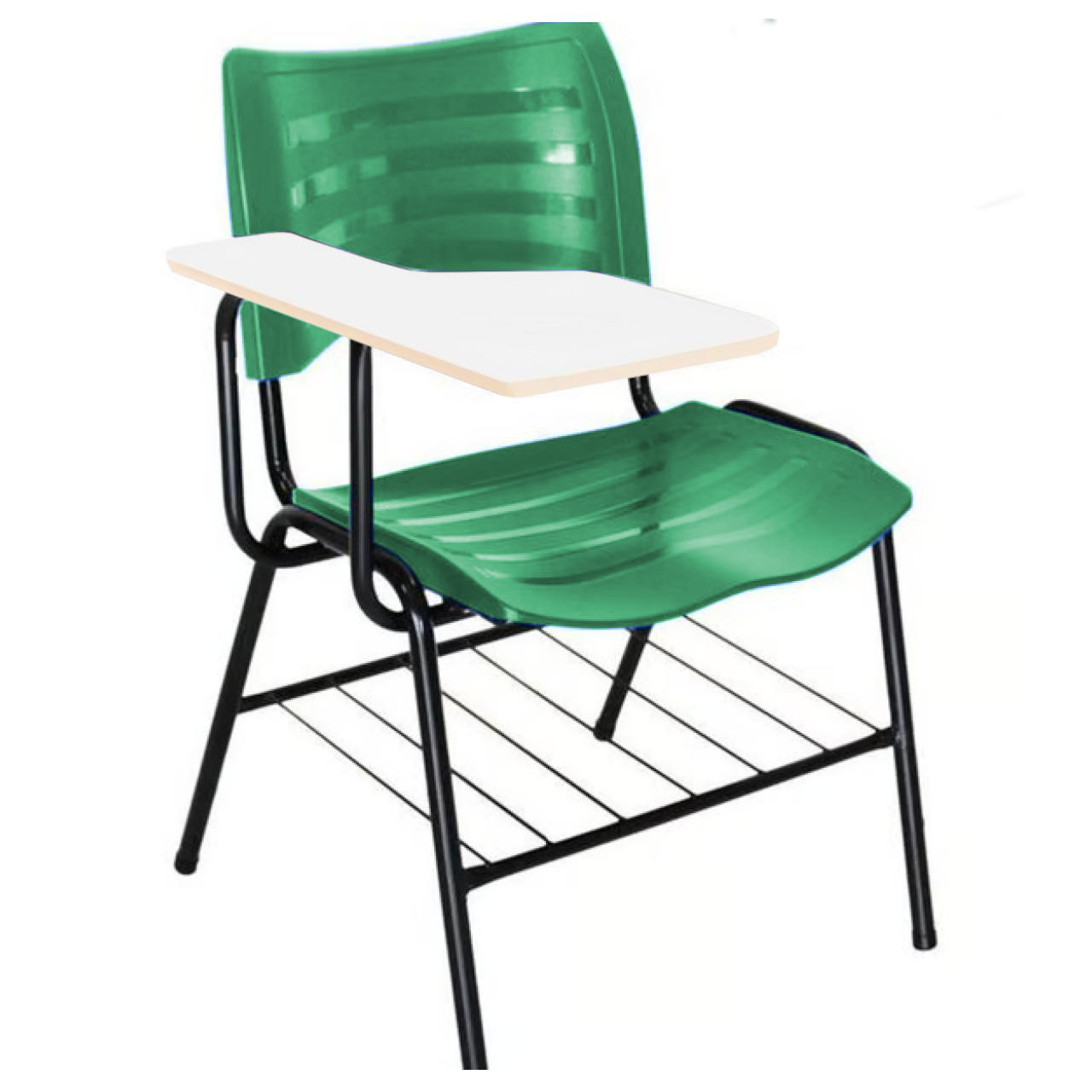 Cadeira Universitária Plástica Prancheta MDF – COR VERDE – MRPLAST – 34012 CADEIRAS RENOVA