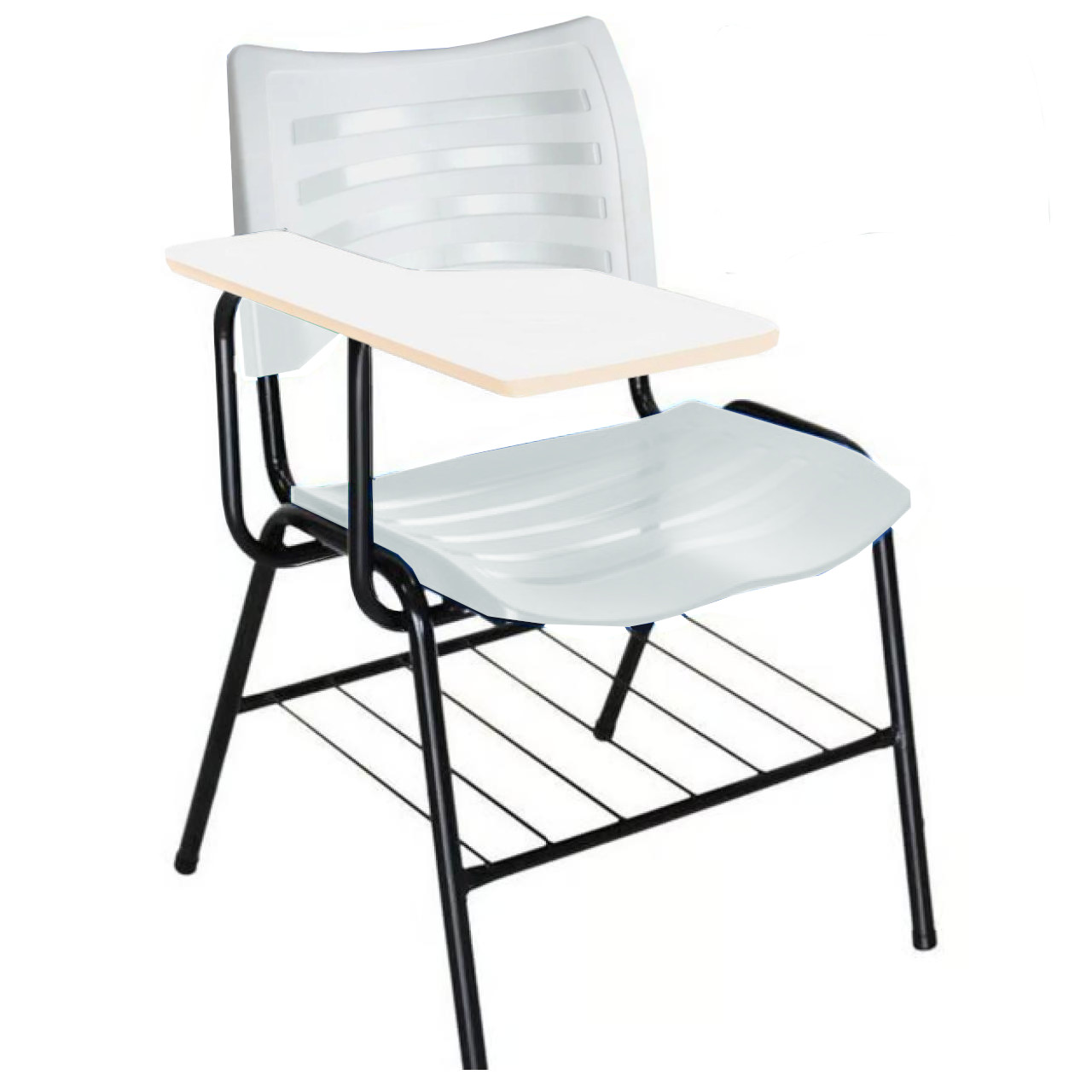 Cadeira Universitária Plástica Prancheta MDF – COR BRANCO – MRPLAST – 34030 CADEIRAS RENOVA