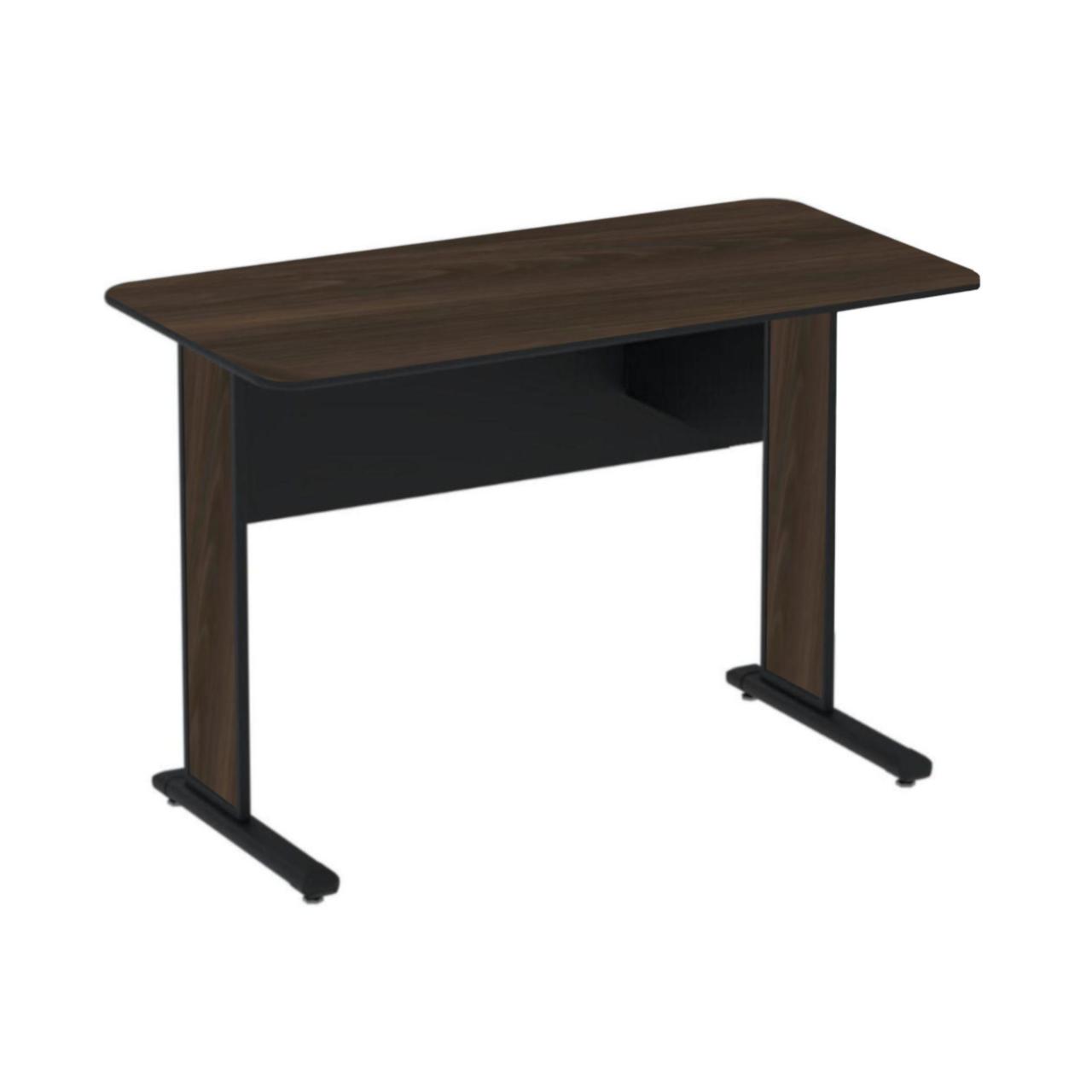 Mesa Escritório 1,20×0,60m 15MM – S/ GAVETAS – MTC – MARSALA / PRETO – 23600 CADEIRAS RENOVA