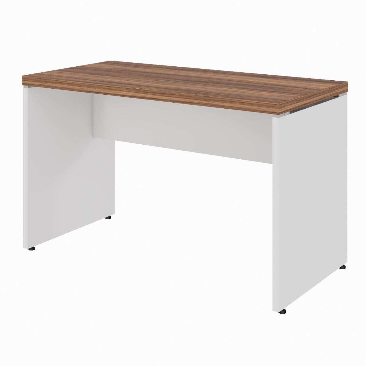 Mesa de Escritório 1,20×0,60m S/ Gaveta – NOGAL SEVILHA/BRANCO – 34305 CADEIRAS RENOVA 2