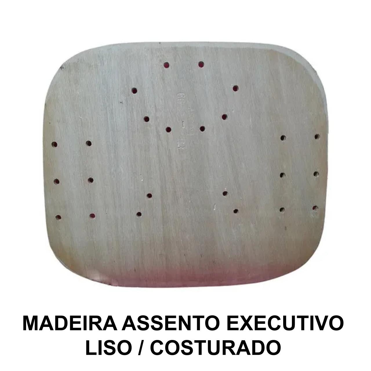 Madeira do ASSENTO Anatômico EXECUTIVA LISA / COSTURADA – TRÊS ESTADOS – 97003 CADEIRAS RENOVA