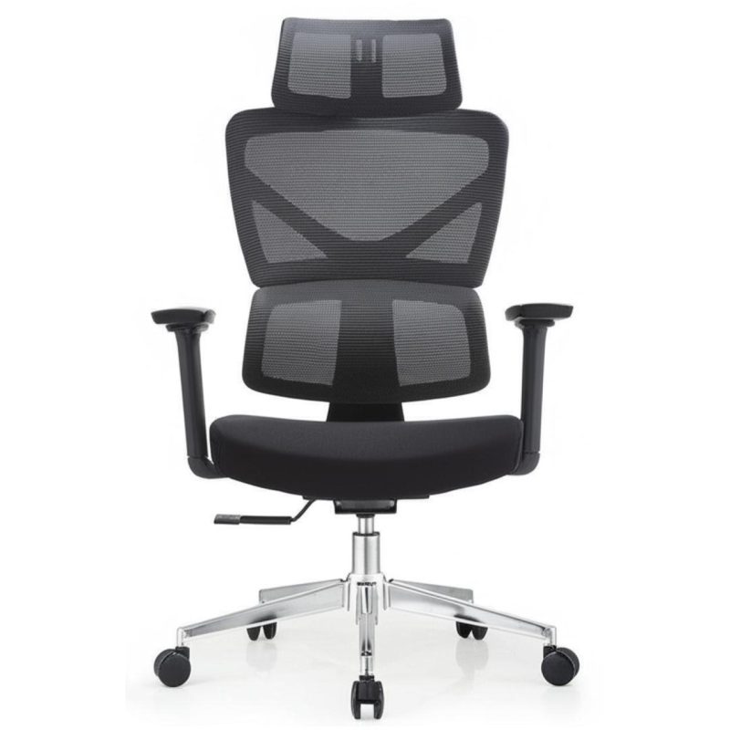 Cadeira de Escritório Presidente Tela TITAN – Cor Preto – 30067 CADEIRAS RENOVA 6