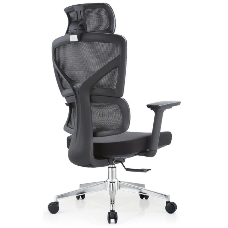 Cadeira de Escritório Presidente Tela TITAN – Cor Preto – 30067 CADEIRAS RENOVA 4