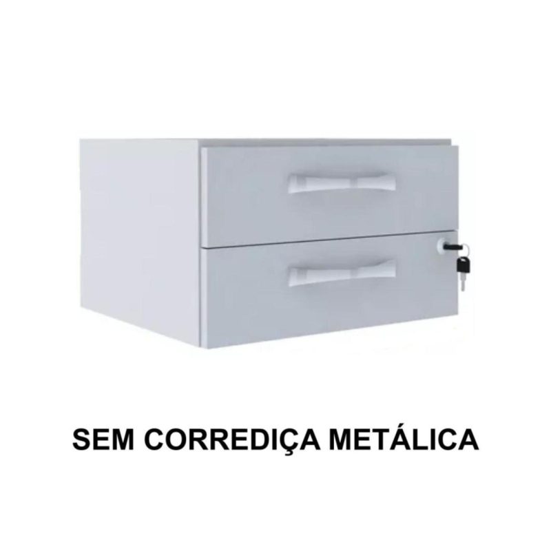 Estação de Trabalho 1,40×1,40m com 02 Gavetas – MAXXI – CINZA / CINZA – 43020 CADEIRAS RENOVA 4