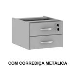 Estação de Trabalho 1,40×1,40m com 02 Gavetas – JOB – CINZA / CINZA – 43019 CADEIRAS RENOVA 11