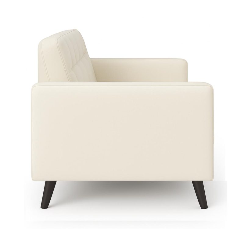 Poltrona para Escritório ROMA 02 Lugar – Corino – Cor NUDE – 60071 CADEIRAS RENOVA 3