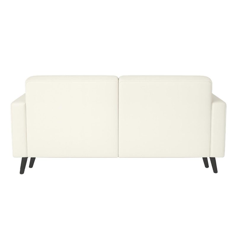 Poltrona para Escritório ROMA 02 Lugar – Corino – Cor NUDE – 60071 CADEIRAS RENOVA 4