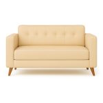 Poltrona para Escritório ROMA 03 Lugar – Corino – Cor AREIA – 60063 CADEIRAS RENOVA 9
