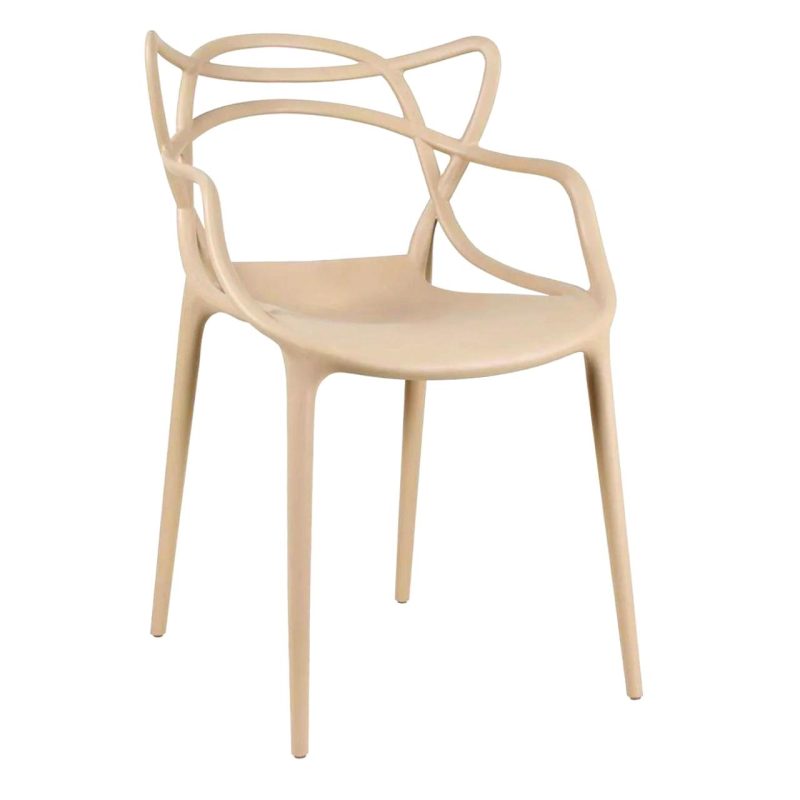 Cadeira Interlocutor ALLEGRA para Escritório ou Jantar – Polipropileno – Cor AREIA – 48009 CADEIRAS RENOVA 2