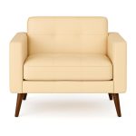 Poltrona para Escritório ROMA 01 Lugar – Corino – Cor AREIA – 60061 CADEIRAS RENOVA 9