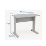 Mesa Escritório 0,80×0,60m – JOB – CINZA/CINZA – 43087 CADEIRAS RENOVA 10