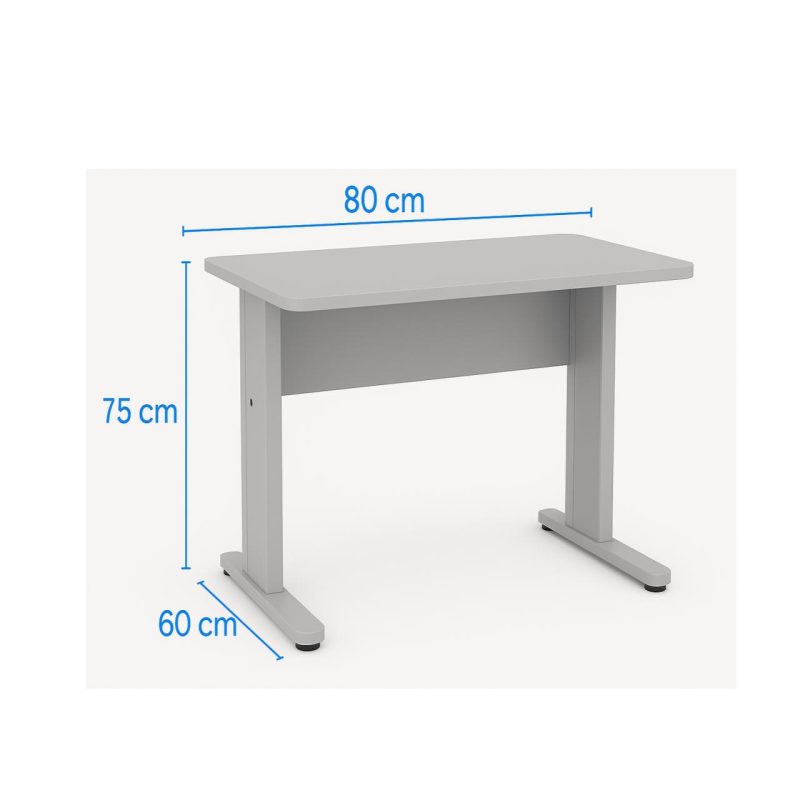 Mesa Escritório 0,80×0,60m – JOB – CINZA/CINZA – 43087 CADEIRAS RENOVA 5