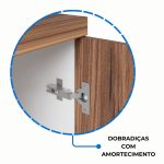 Armário Alto Credenza com Nicho – 1,61×1,20×0,45m – NOGAL SEVILHA/BRANCO- 34415 CADEIRAS RENOVA 19