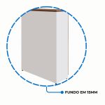 Armário Alto Credenza com Nicho – 1,61×1,20×0,45m – NOGAL SEVILHA/BRANCO- 34415 CADEIRAS RENOVA 18