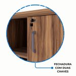 Armário Baixo GOLD Credenza ESPECIAL – 1,60×0,73×0,45m – NOGALSEVILHA / BRANCO – 34502 CADEIRAS RENOVA 14