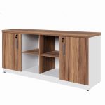 Armário Baixo GOLD Credenza ESPECIAL – 1,60×0,73×0,45m – NOGALSEVILHA / BRANCO – 34502 CADEIRAS RENOVA 13