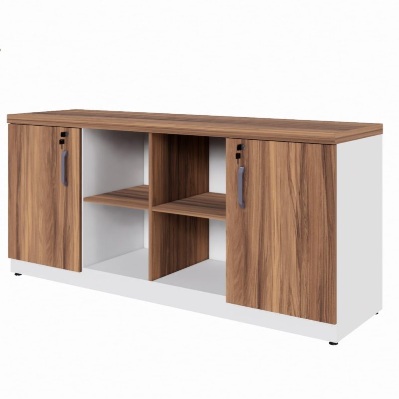 Armário Baixo GOLD Credenza ESPECIAL – 1,60×0,73×0,45m – NOGALSEVILHA / BRANCO – 34502 CADEIRAS RENOVA 6
