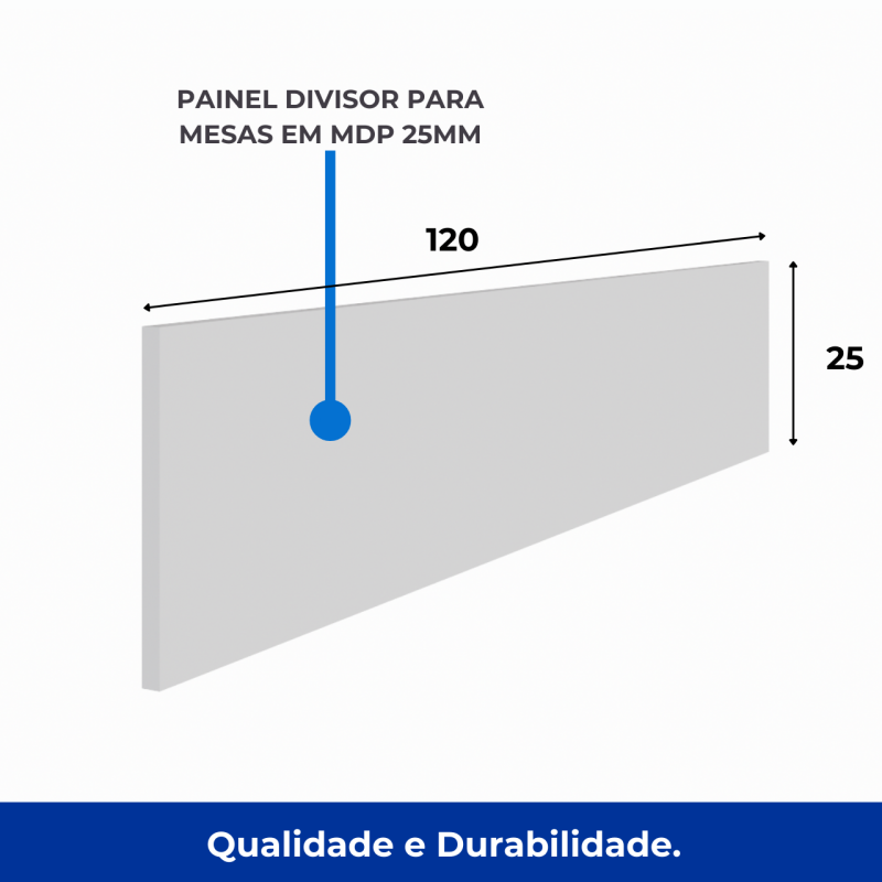 Estação de Trabalho Dupla 1,20×1,35m sem Gavetas c/ ponto de tomada PÉ QUADRO – Cor Nogal Sevilha/Branco – 34424 CADEIRAS RENOVA 5