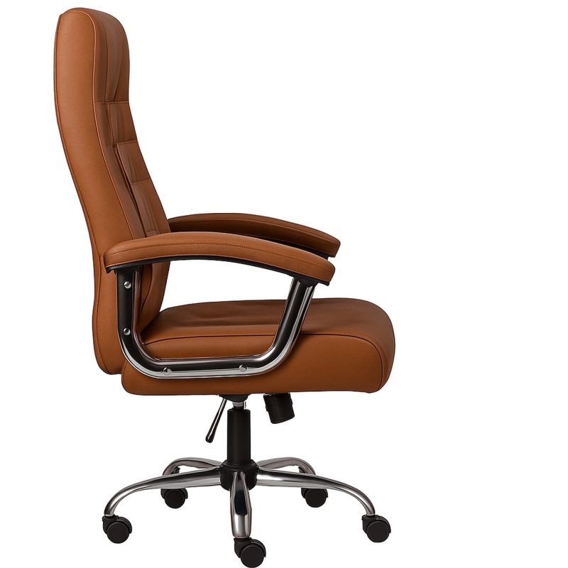 Poltrona Presidente LUXO c/ mola Ensacada – COR CARAMELO – 30059 CADEIRAS RENOVA 3