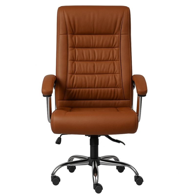Poltrona Presidente LUXO c/ mola Ensacada – COR CARAMELO – 30059 CADEIRAS RENOVA 4