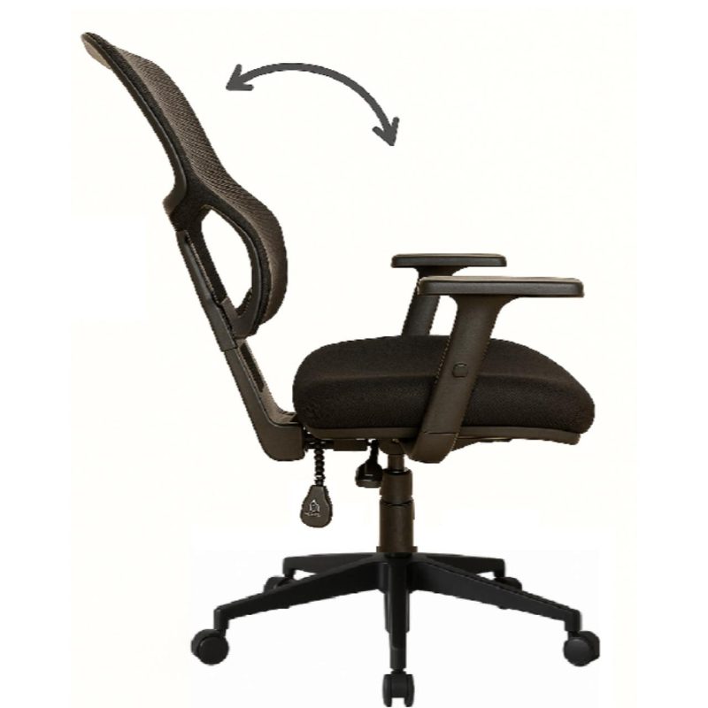 Cadeira de Escritório Tela Pryus PRIME com Regulagem Assento – Cor Preto – 20092 CADEIRAS RENOVA 6