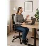 Cadeira de Escritório Tela Pryus PRIME com Regulagem Assento – Cor Preto – 20092 CADEIRAS RENOVA 18