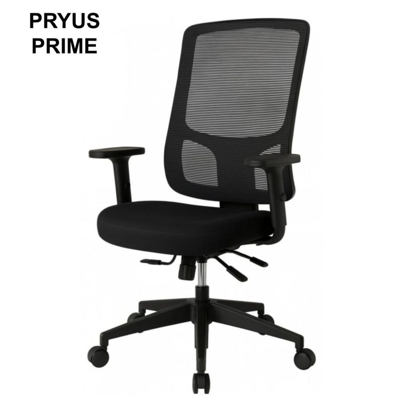 Cadeira de Escritório Tela Pryus PRIME com Regulagem Assento – Cor Preto – 20092 CADEIRAS RENOVA 2