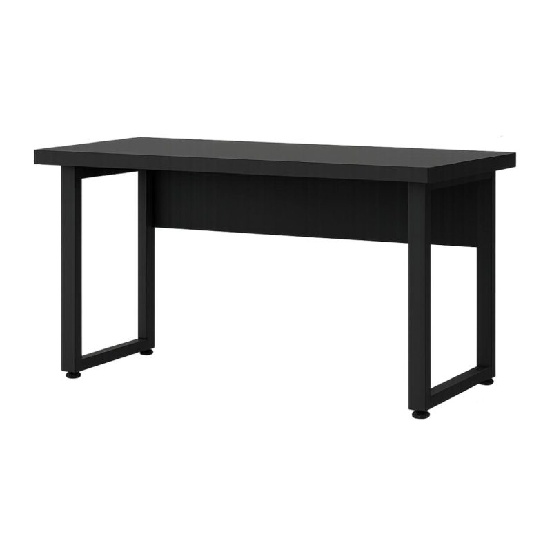 Mesa Escritório PÉ QUADRO – 1,20×0,60m – S/ Gavetas – PRETO / PRETO – 26001 CADEIRAS RENOVA 4